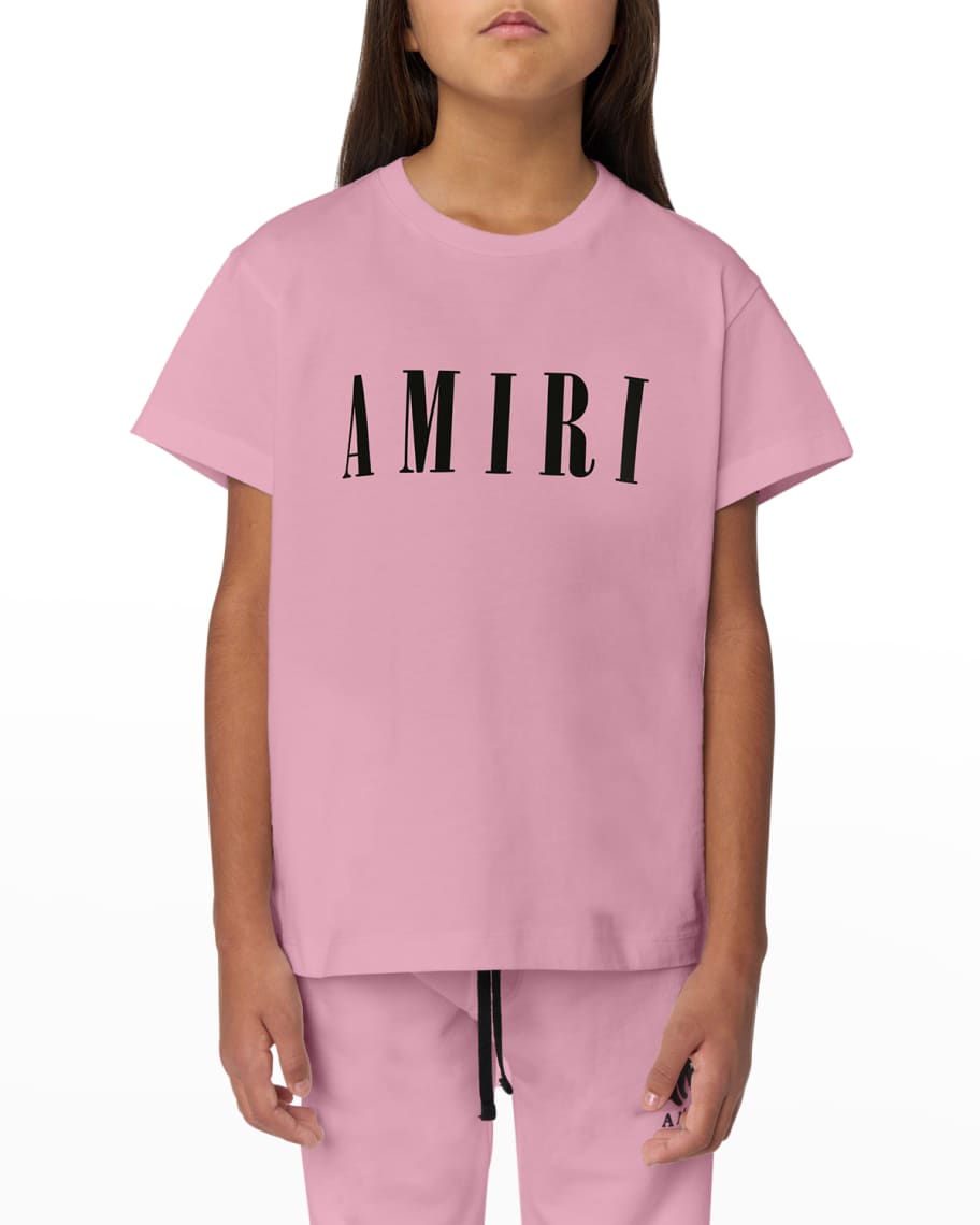 Amiri Girl's Logo-Print Cotton T-Shirt, Size 4-12 | Neiman Marcus