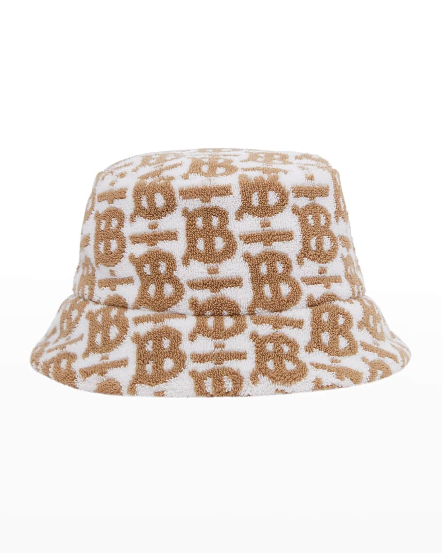 Burberry TB Towel Bucket Hat Black/White