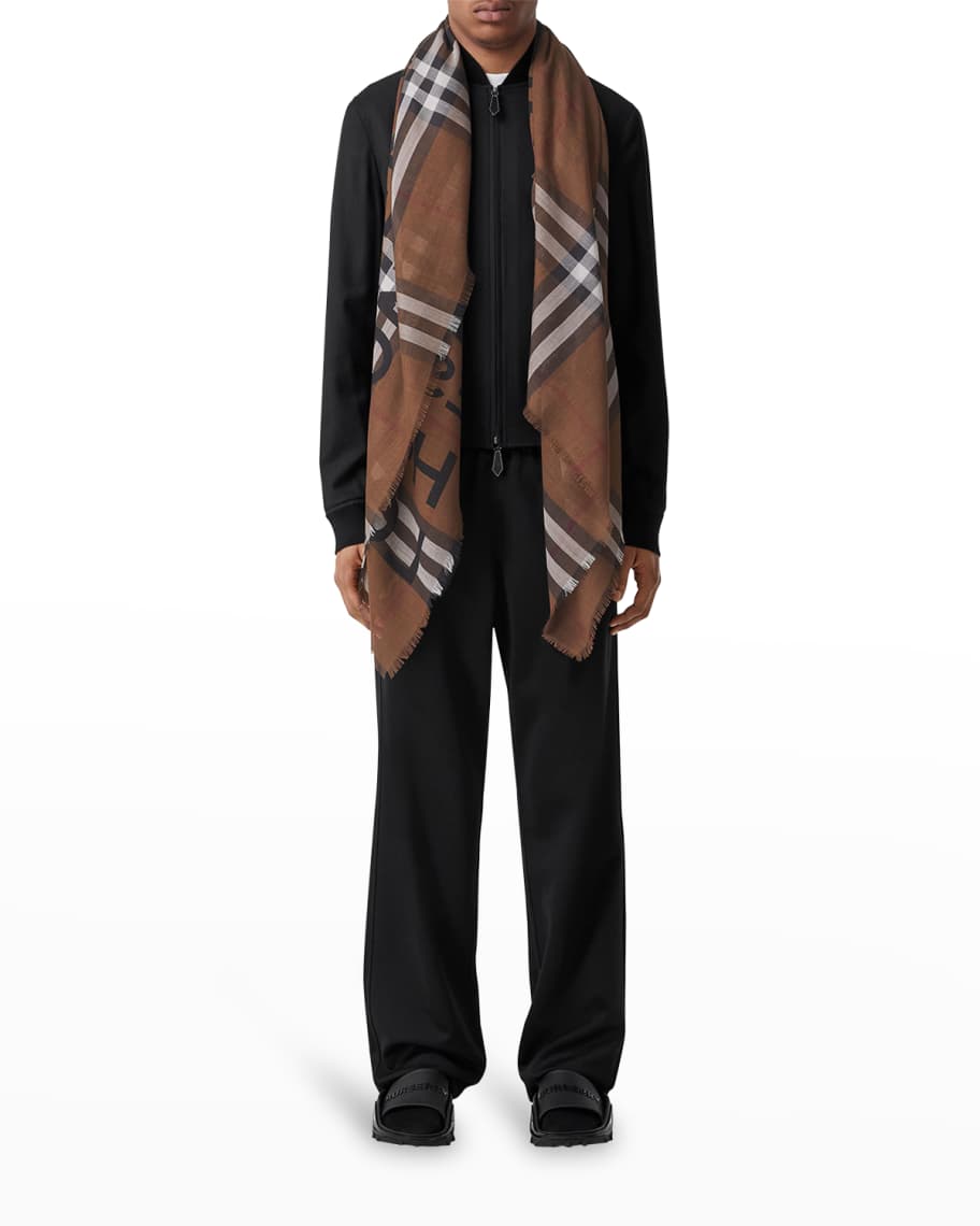 Burberry helene check pocket scarf cheap