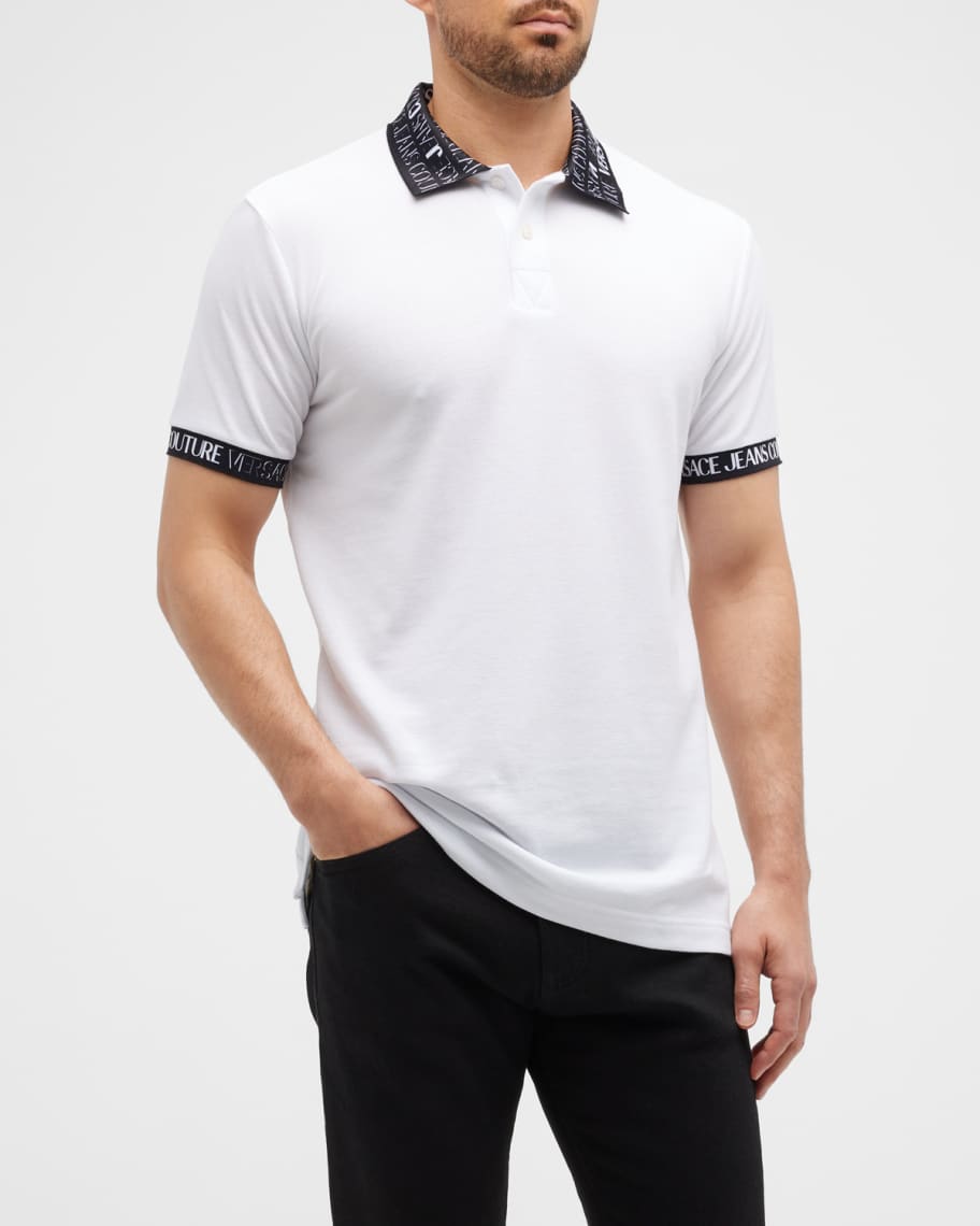 Versace Jeans Couture Men's Logo Polo Shirt | Neiman Marcus
