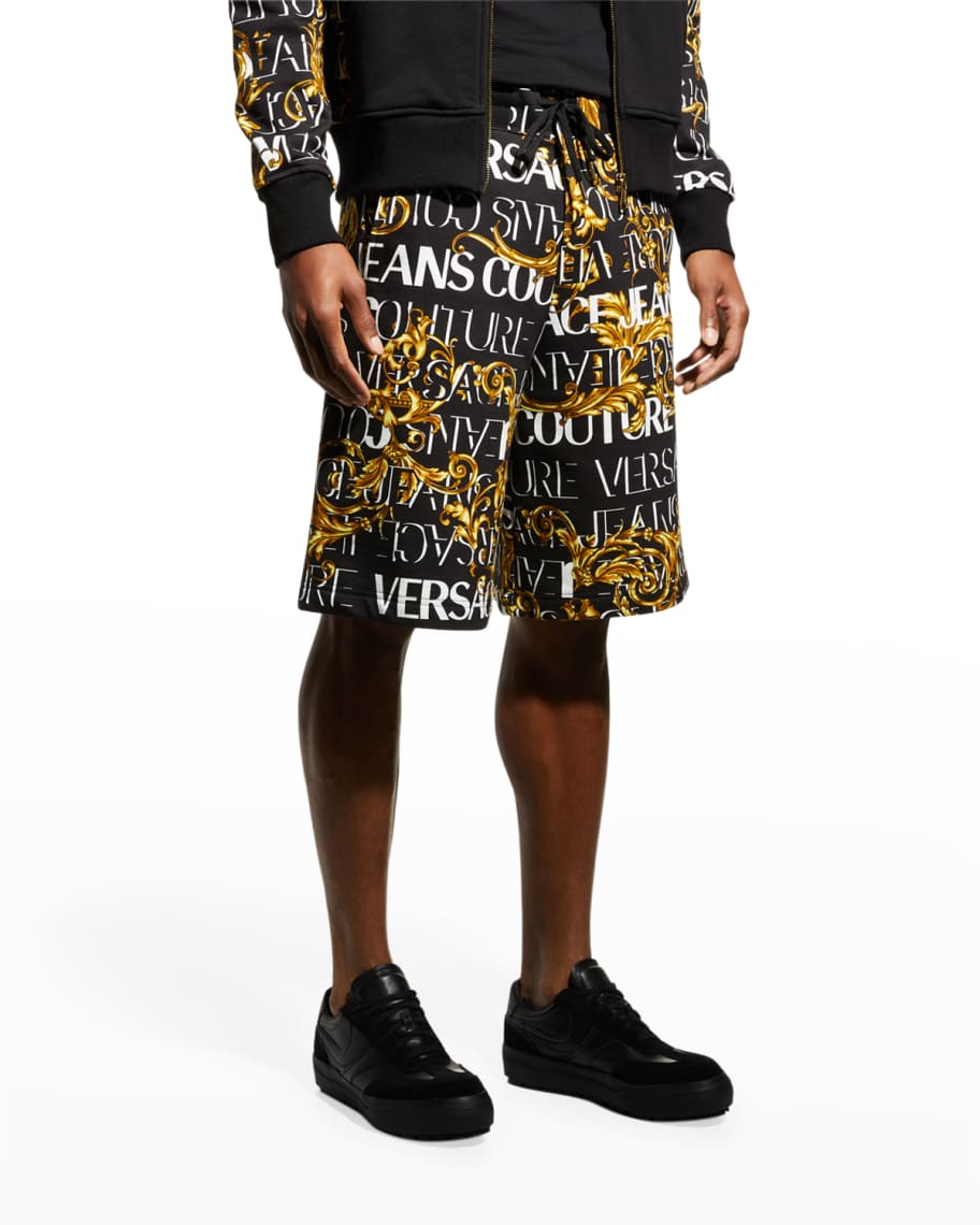 Versace Jeans Couture Men's New Logo Print Sweat Shorts
