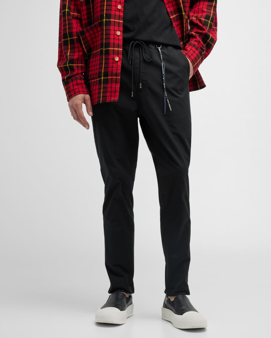 MASTERMIND WORLD Men's Solid Drawstring Chino Pants Neiman Marcus