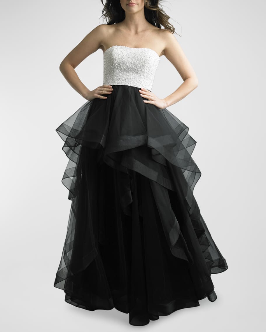 Basix strapless ball gown hotsell