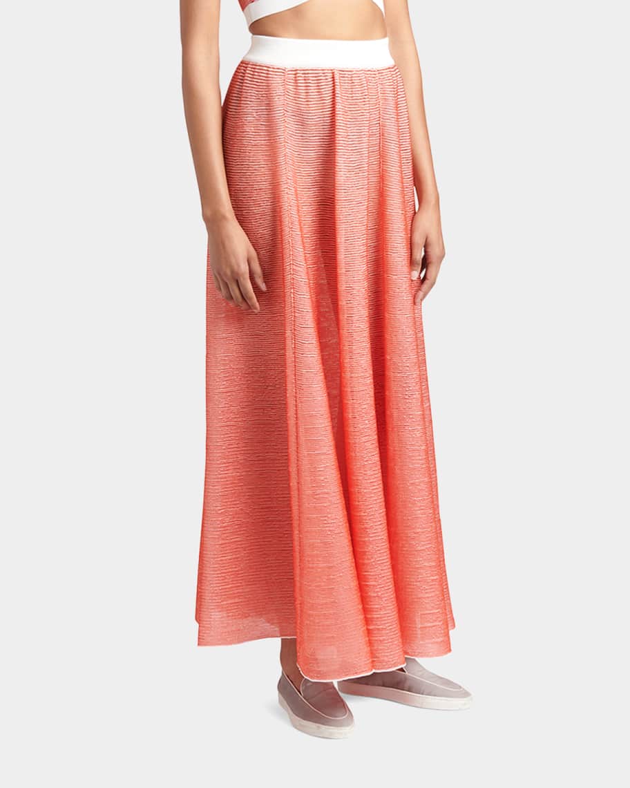 スカート Giorgio Armani Silk Maxi Skirt With Gathered Waistband Giorgio Armani Silk Twill Pleated Maxi Skirt | Saks Fifth Avenue