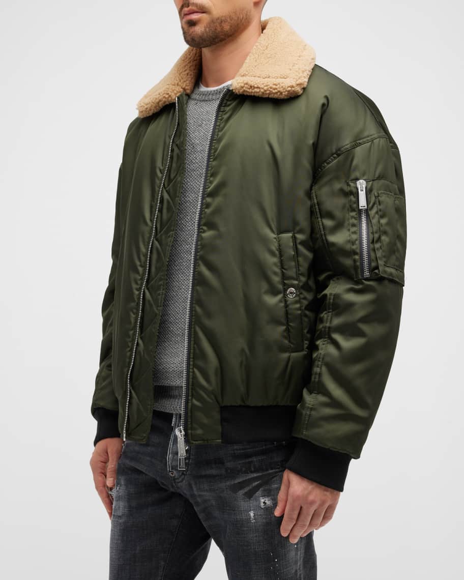 Dsquared2 Men's Cyprus Nylon Bomber Jacket Neiman Marcus