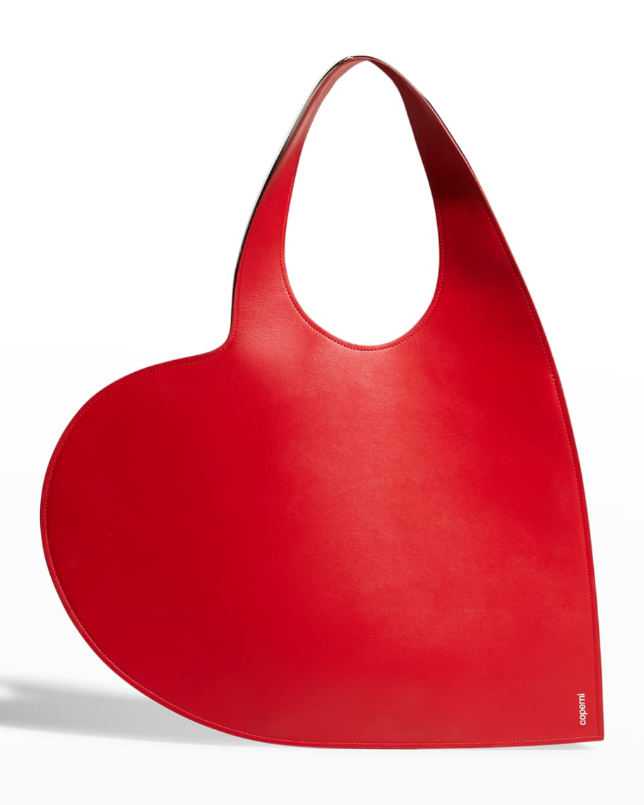 Heart Bag - Velvety - Red heart shaped crossbody bag - Molo