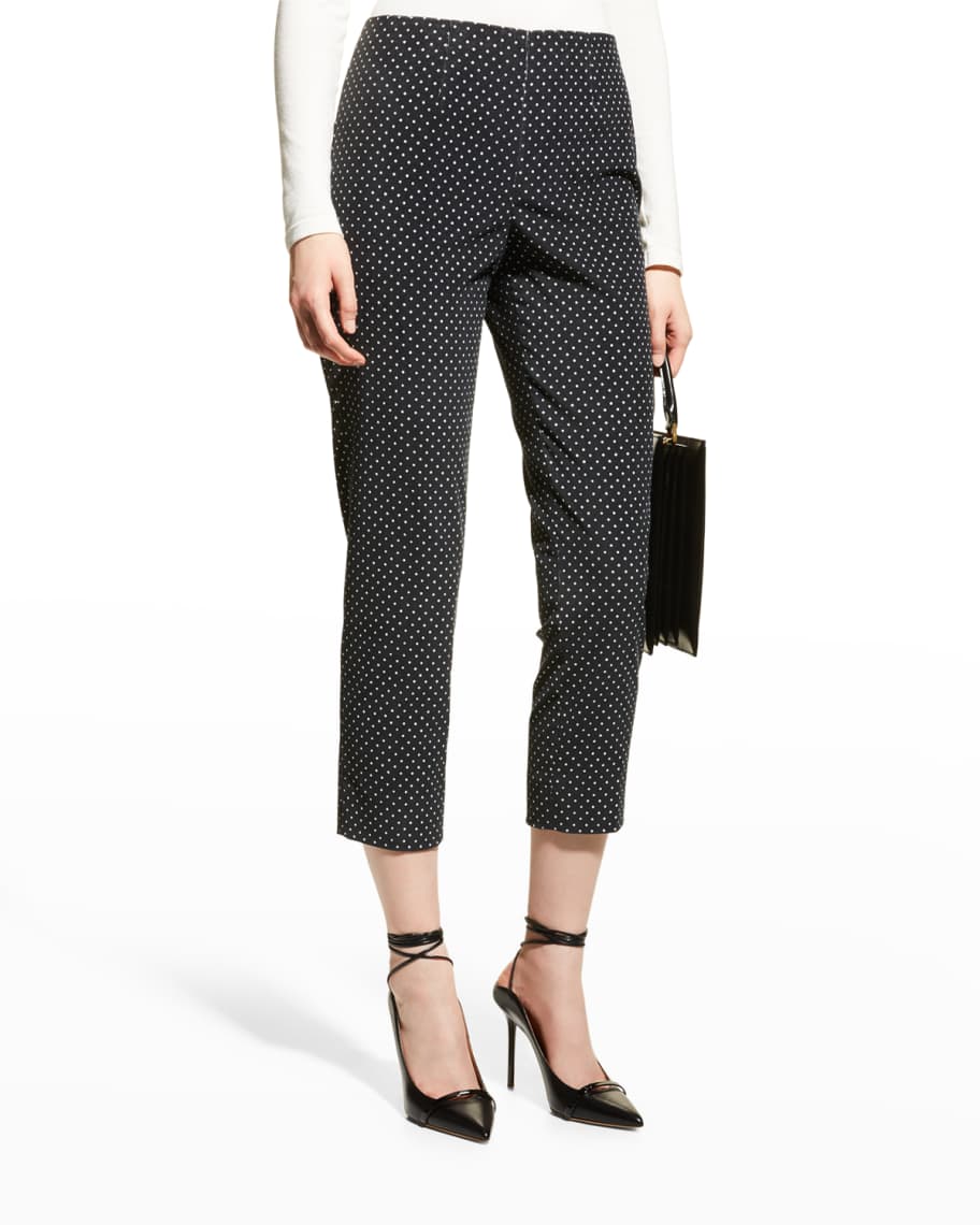 STAR PATCH CAPRI CORDUROY PANTS [BROWN] main image 1