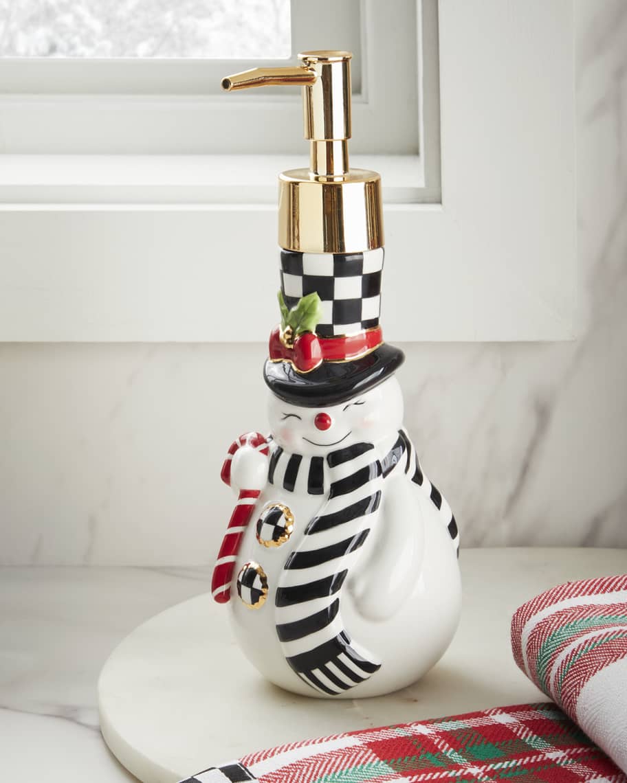 MacKenzieChilds Snowman Soap Dispenser Neiman Marcus