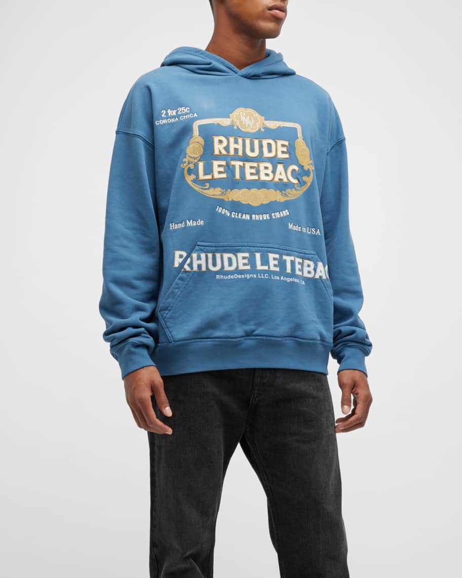 RHUDE パーカー Rhude Men's Le Tebac Embroidered Pullover Hoodie | Neiman Marcus
