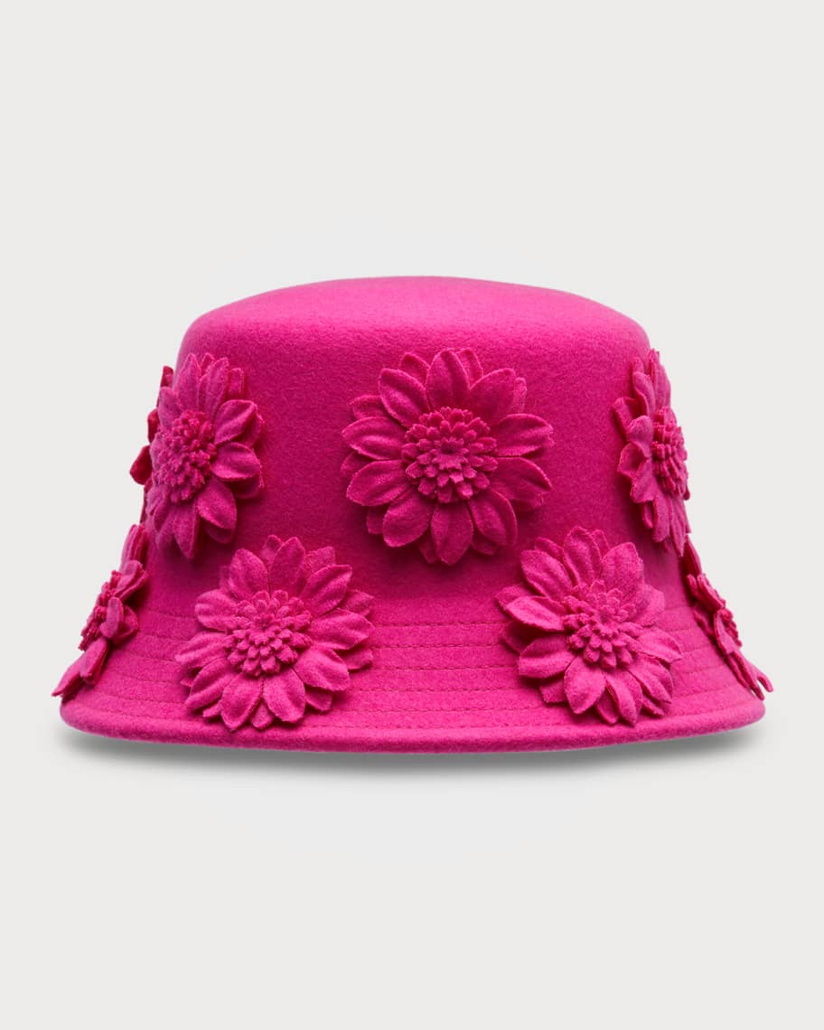Valentino Garavani 3D Flowers Bucket Hat | Neiman Marcus