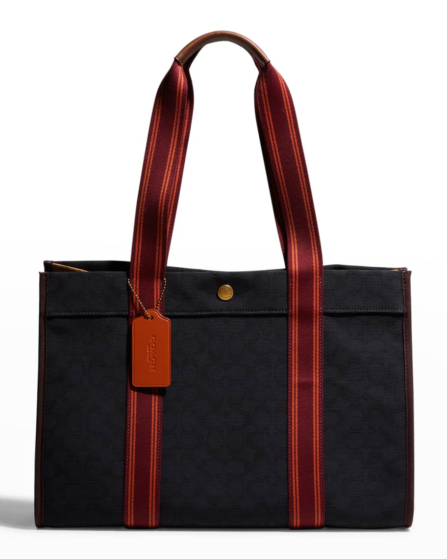 Coach Signature Monogram Canvas Spin Tote Bag Neiman Marcus