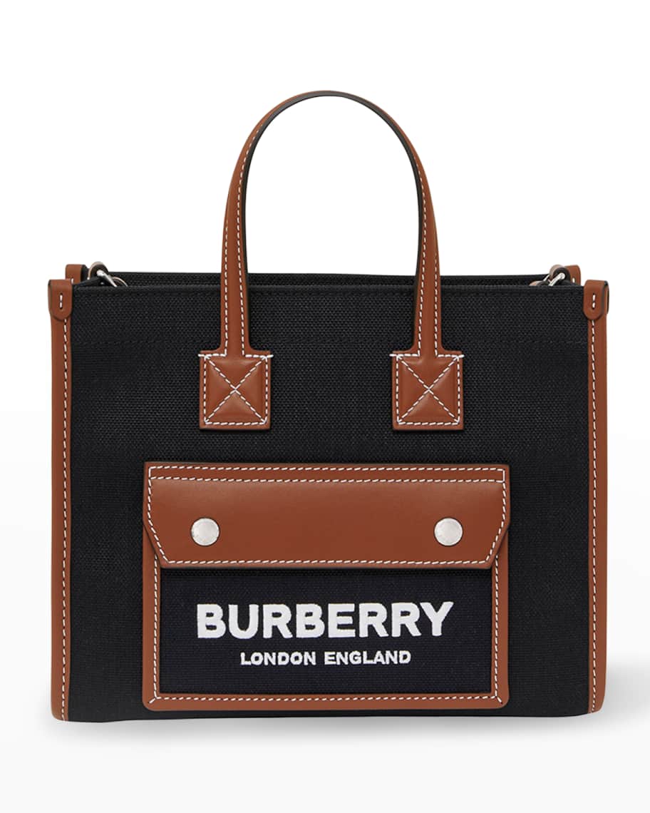 Burberry Freya Canvas & Leather Tote Bag