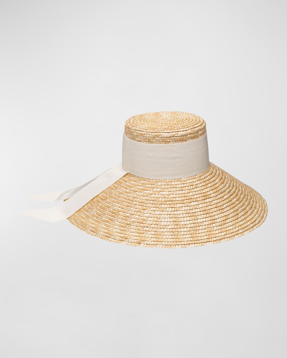 Eugenia Kim Mirabel Wide-Brim Straw Sun Hat | Neiman Marcus