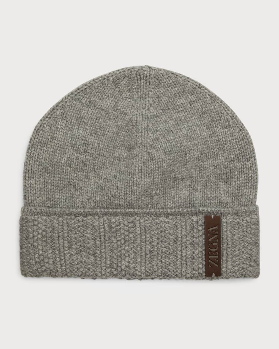 ZEGNA Men's CashmereKnit Beanie Hat Neiman Marcus