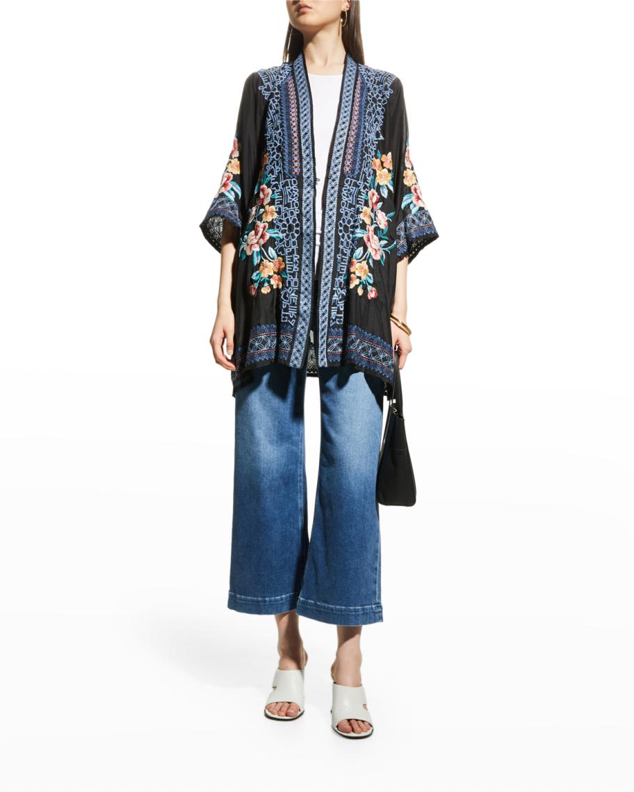 Johnny Was Embroidered Kimono - Women's M