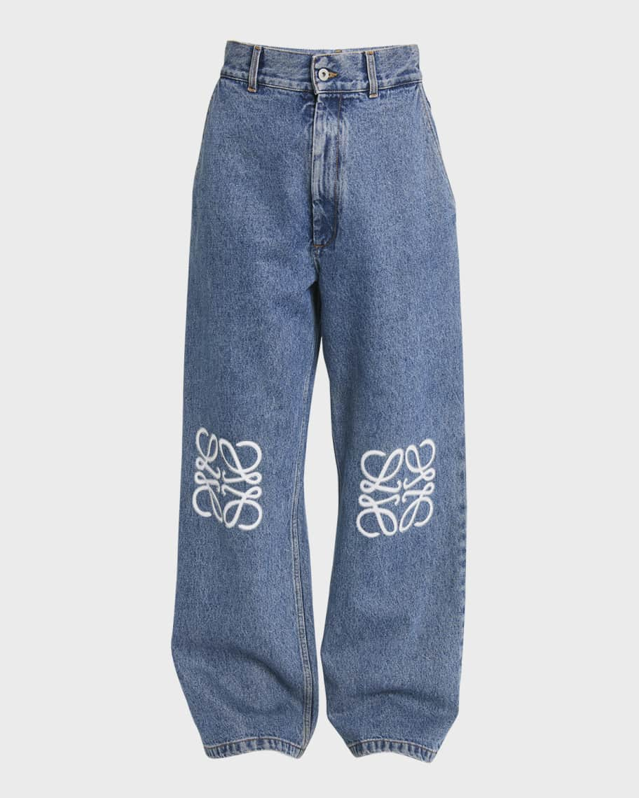 Loewe Anagram Baggy Jeans | Neiman Marcus