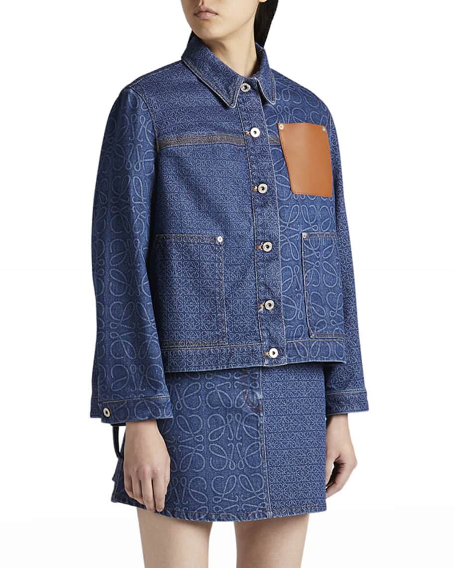 Être Cécile Gradient Denim Workwear Denim Jacket in Blue
