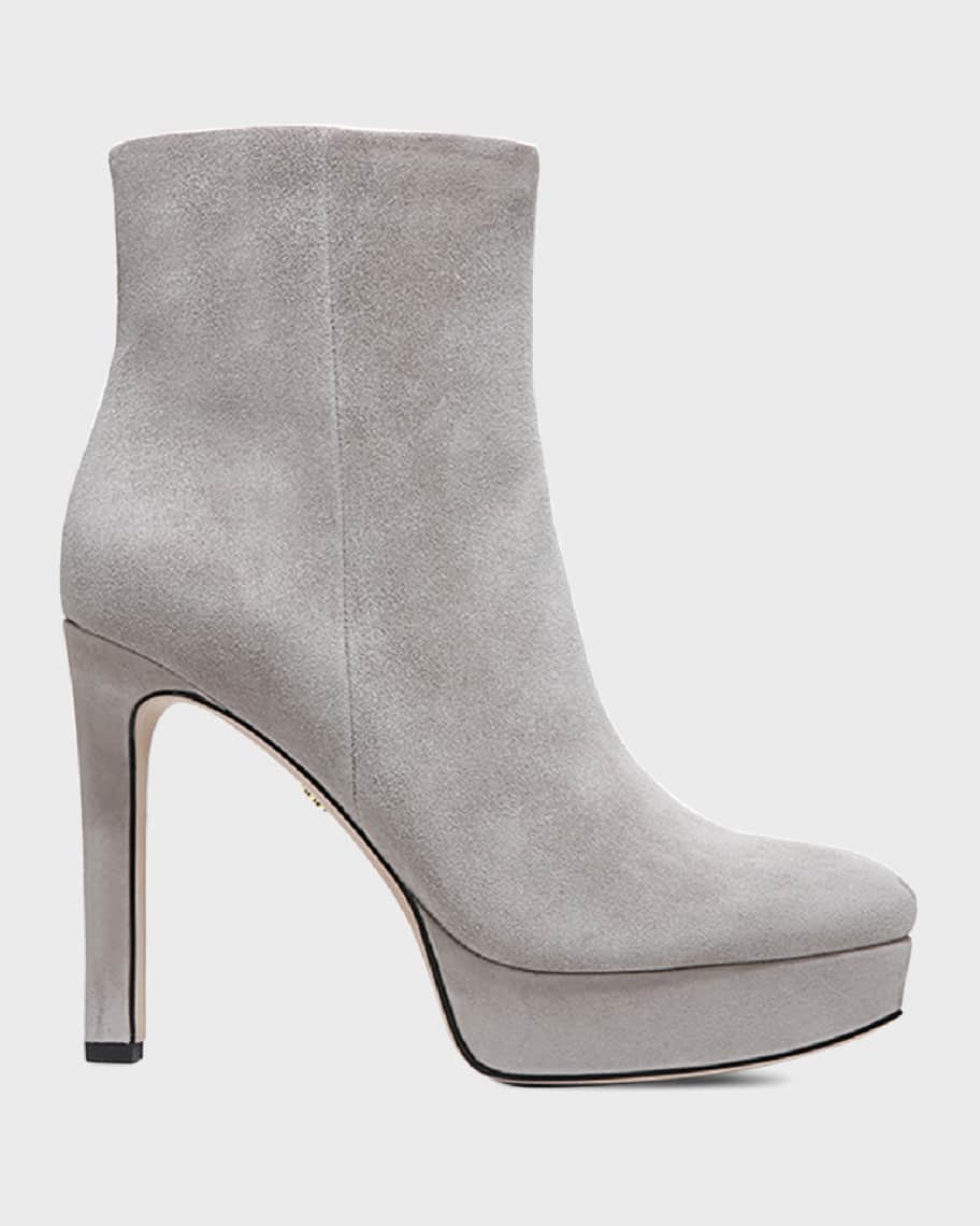 Image 1 of 5: Dali Suede Platform Booties