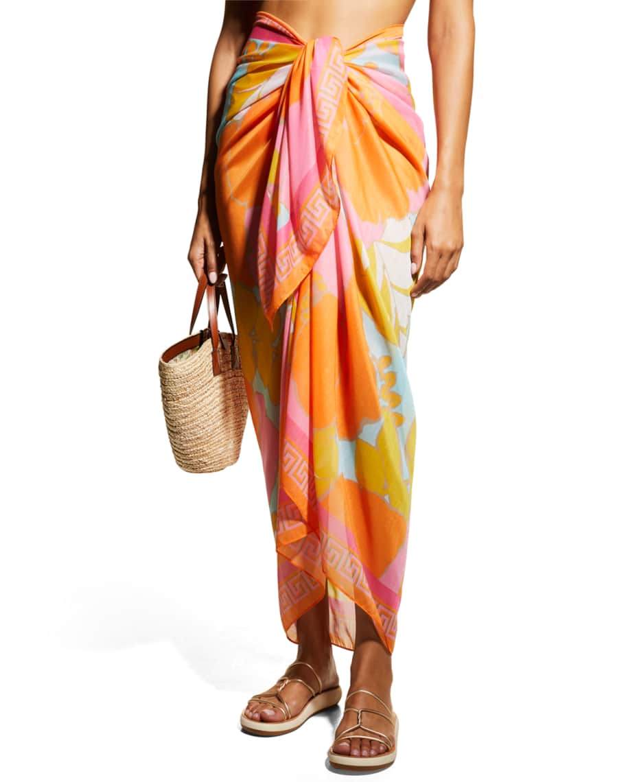 Trina Turk Playa De Flor Pareo Coverup Neiman Marcus