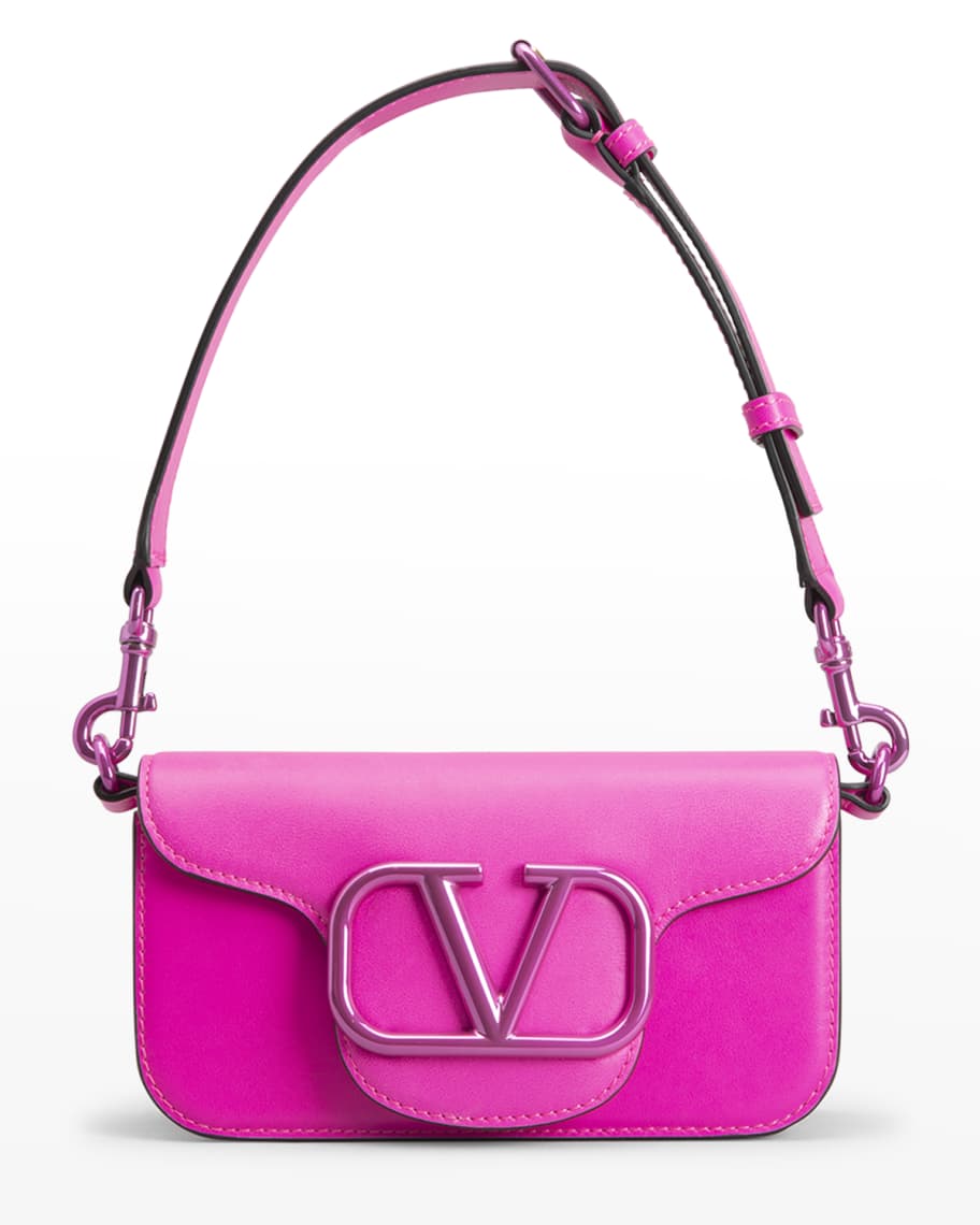 Valentino 'V' logo leather mini shopper