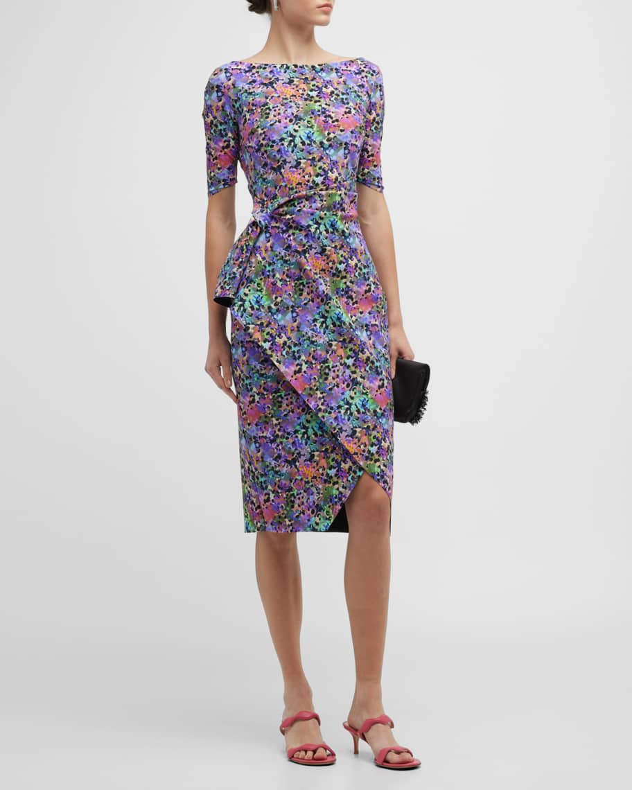 Chiara Boni La Petite Robe Mimmaly Floral-Print Sheath Dress | Neiman