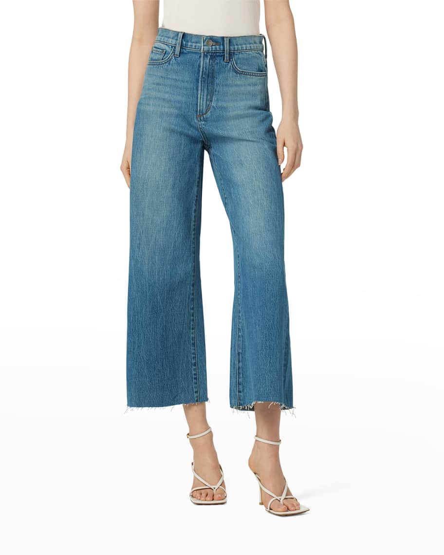 Joe's Jeans The Mia Wide Ankle Jeans with a Raw Hem | Neiman Marcus