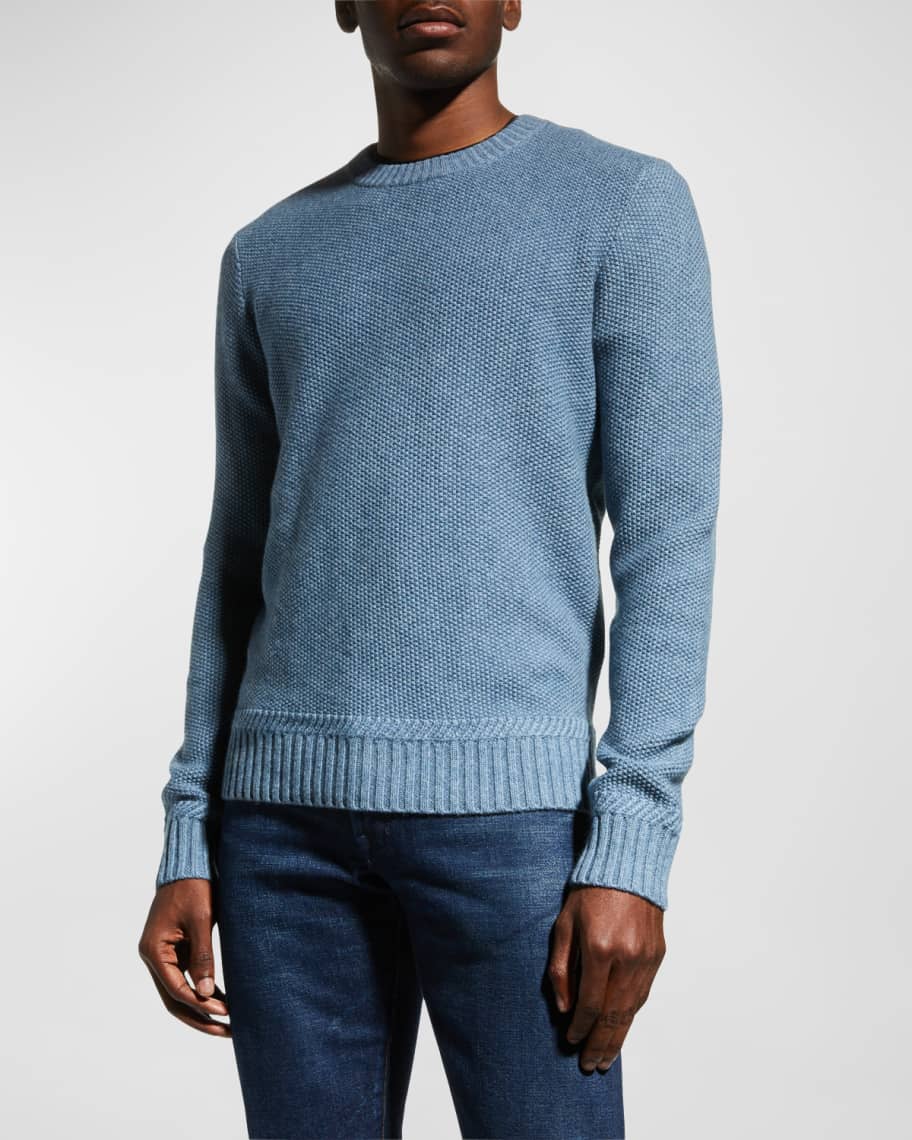 Neiman Marcus Men's Cashmere Crewneck Sweater Neiman Marcus