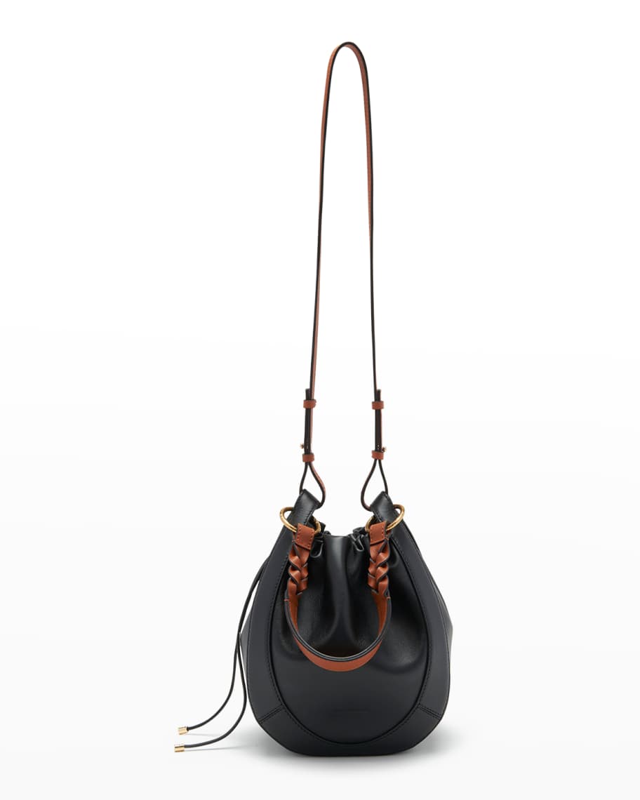 Ulla Johnson Hilma Drawstring Leather Bucket Bag | Neiman Marcus