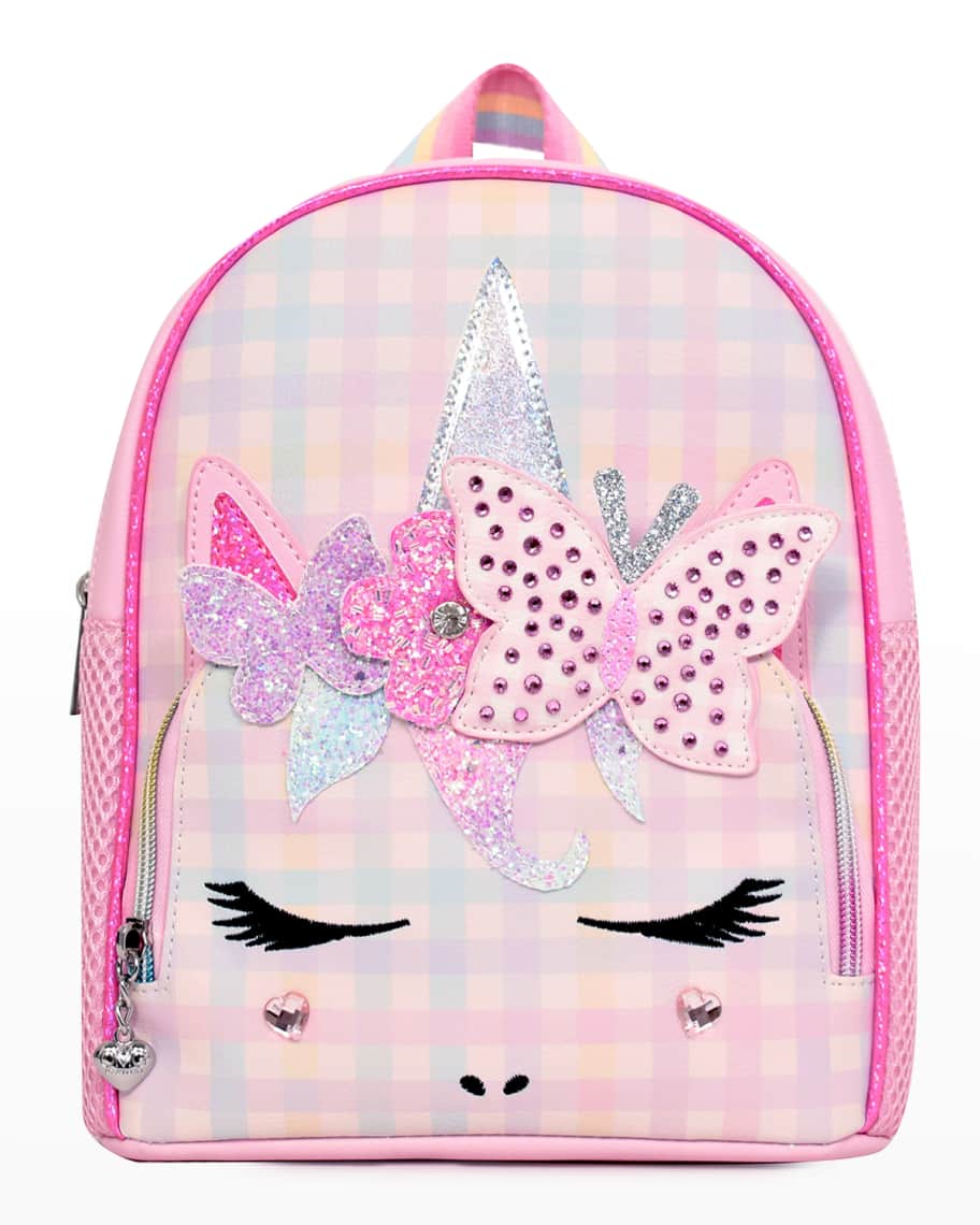Pink Tie-Dye Happy Face Puffer Mini Backpack