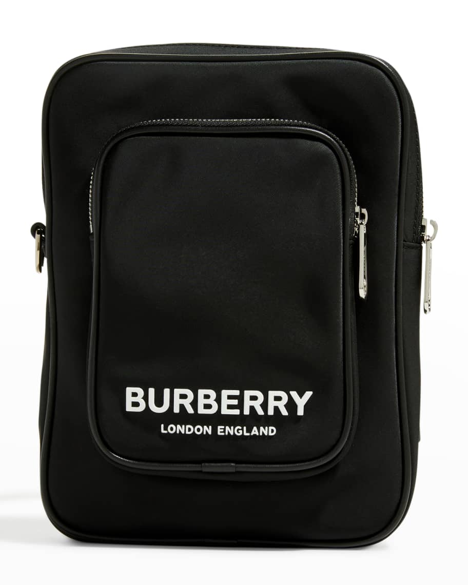Burberry Men's Logo Print Nylon Crossbody Bag
