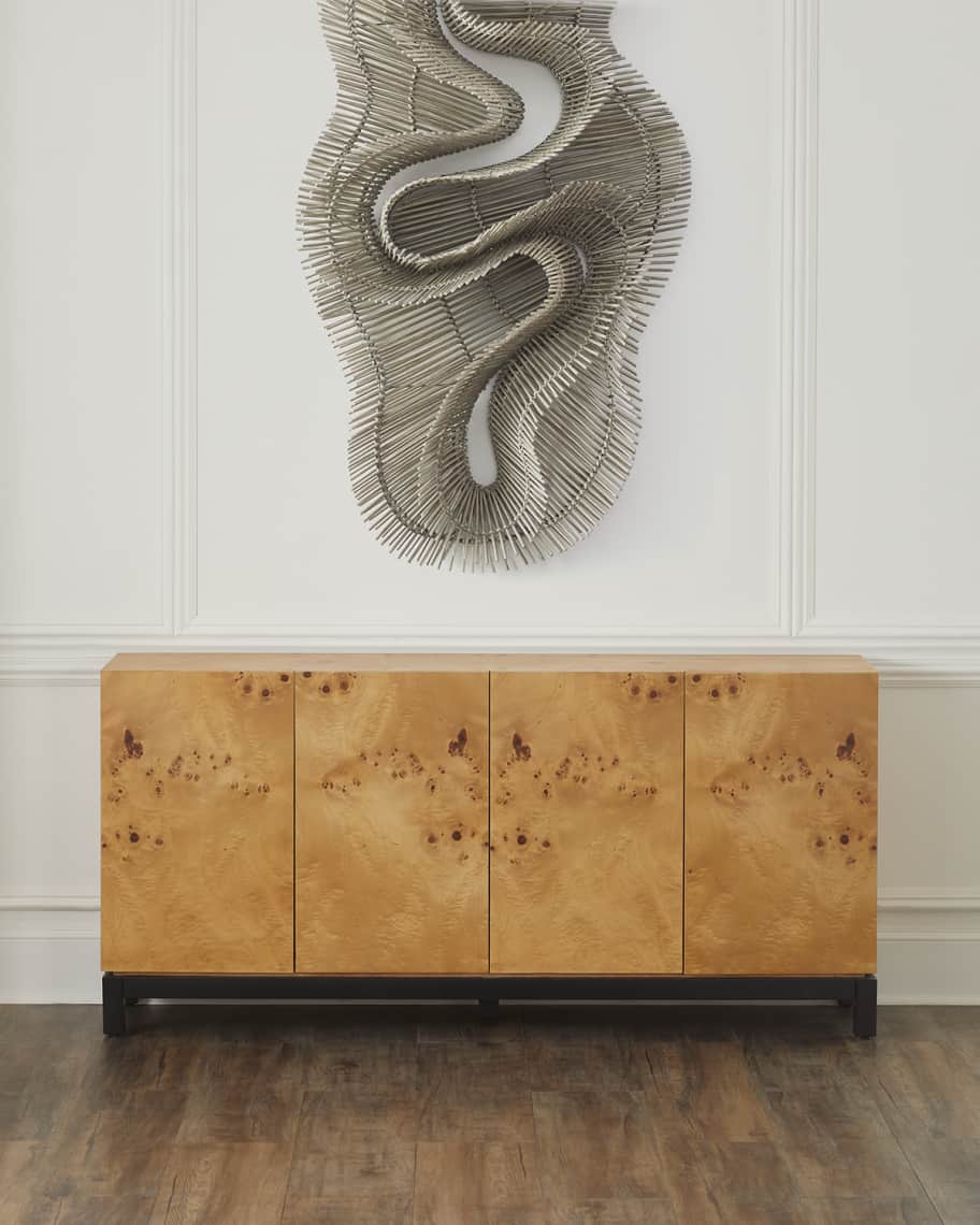 Burlwood credenza best sale