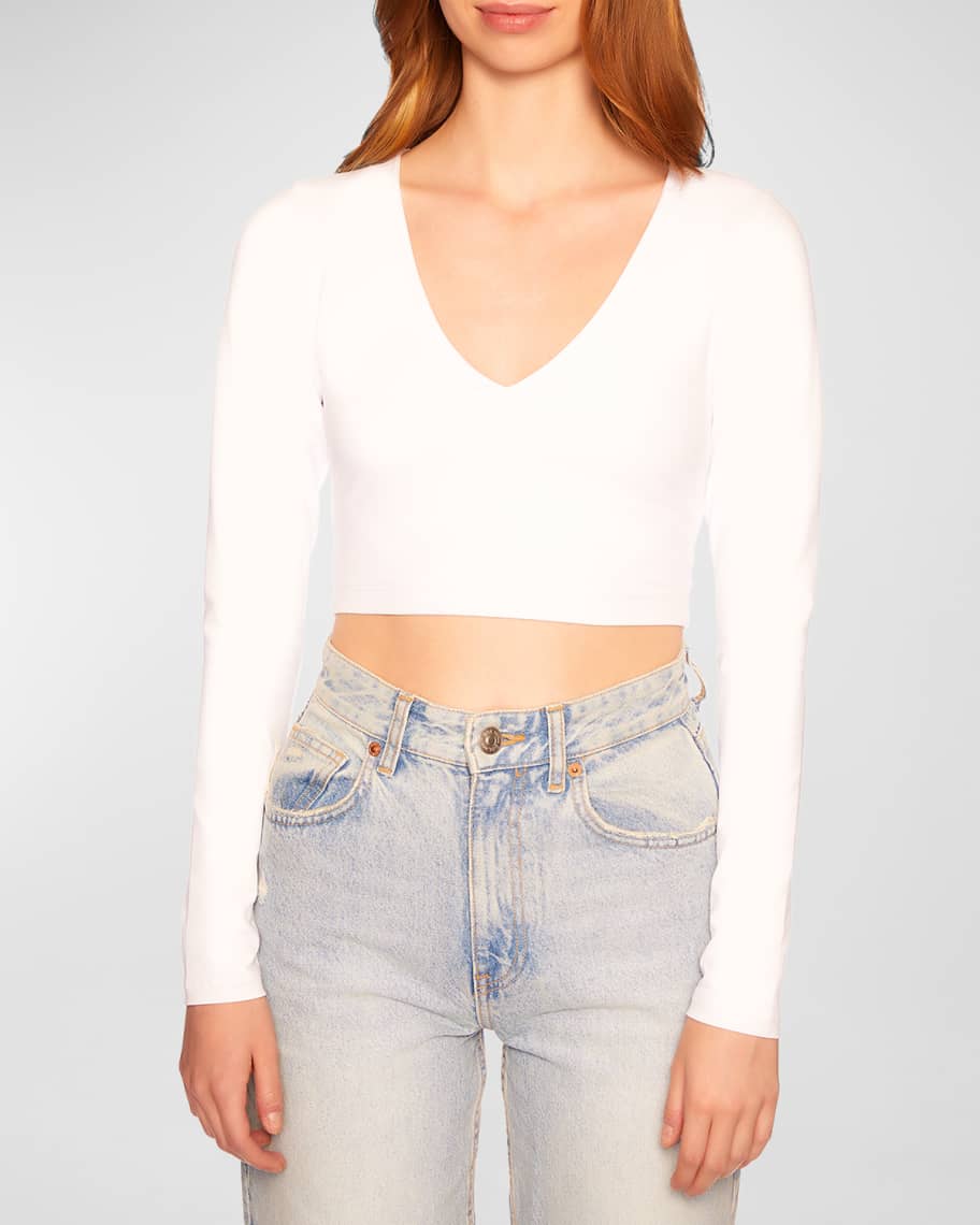 very v long sleeve crop top – Susana Monaco‎