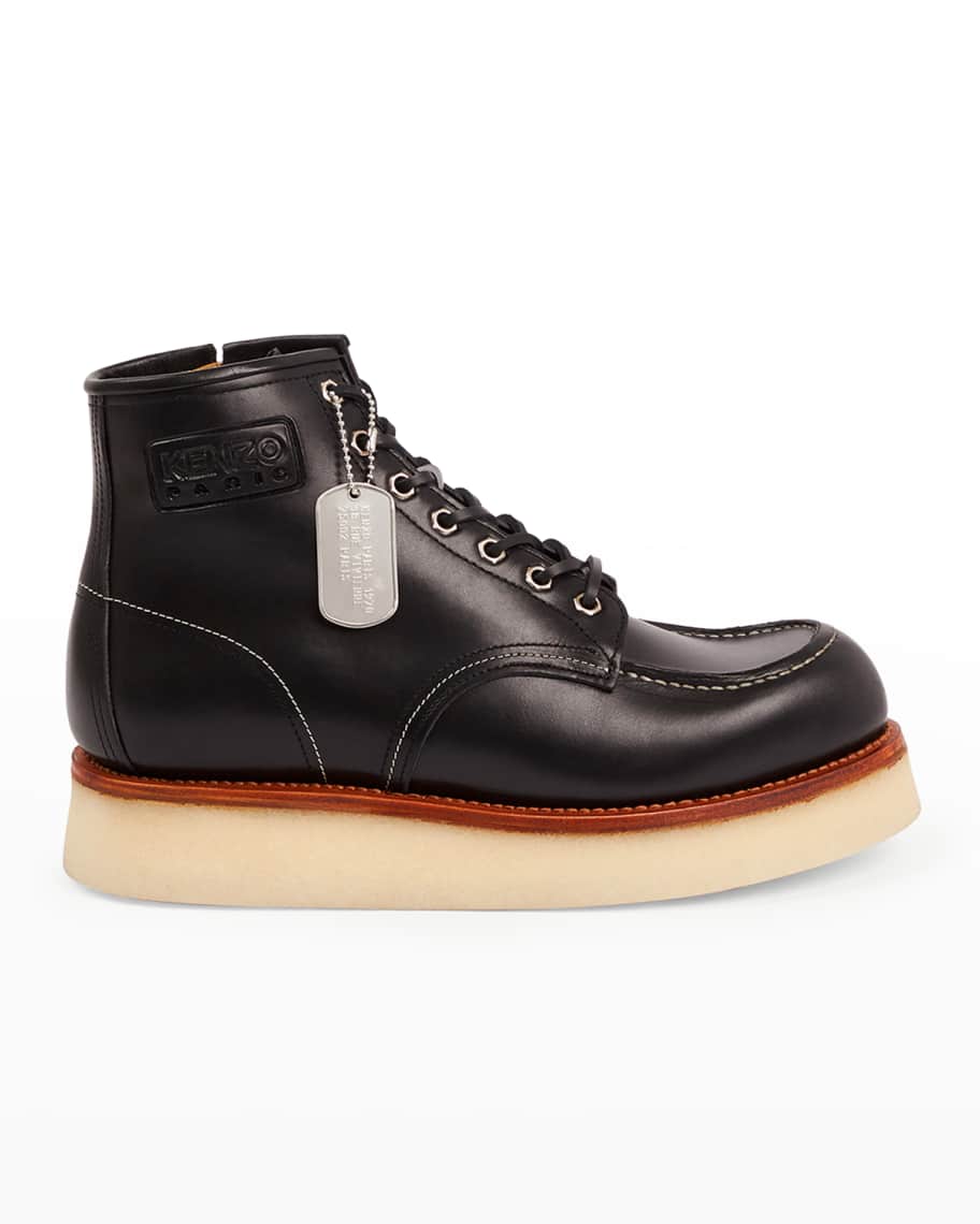 Louis Vuitton x Nigo Leather Hiking Boots - Black Boots, Shoes - LVNOU20268