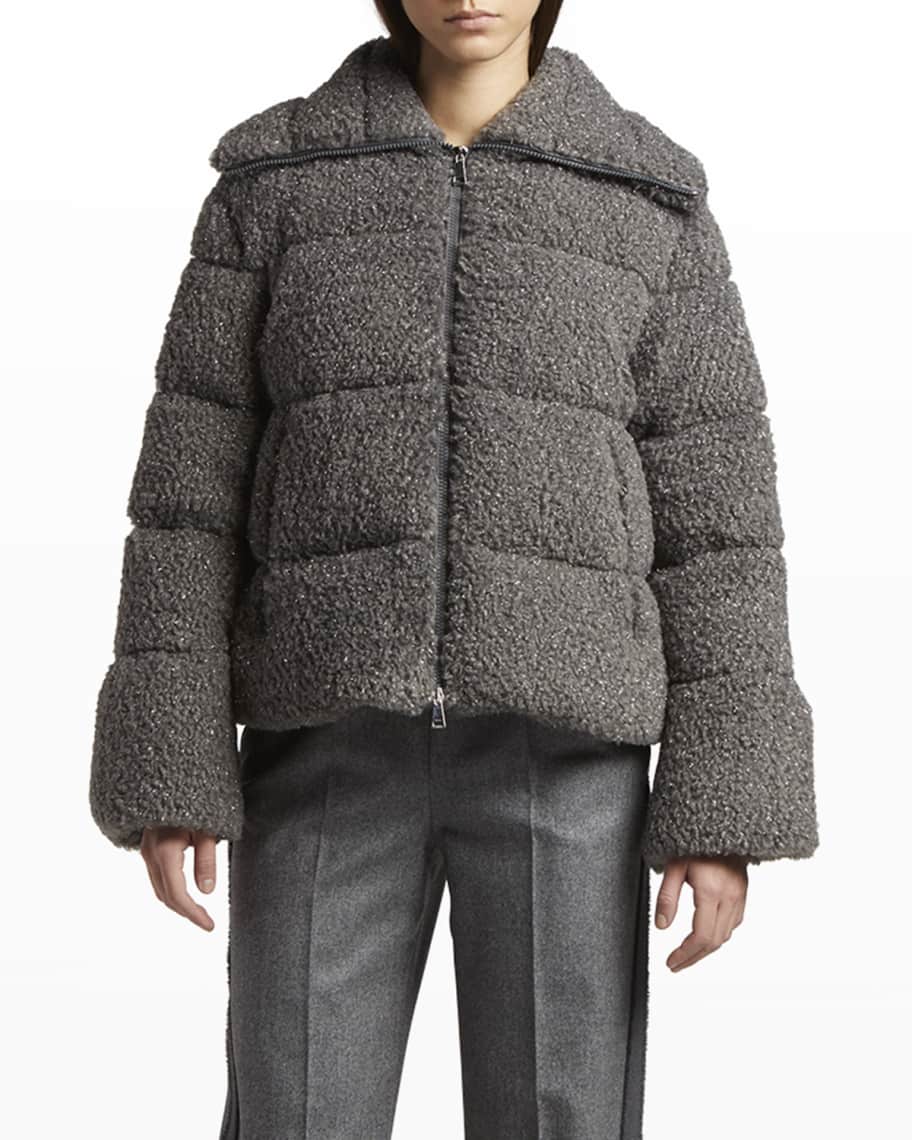 Moncler glitter coat hotsell