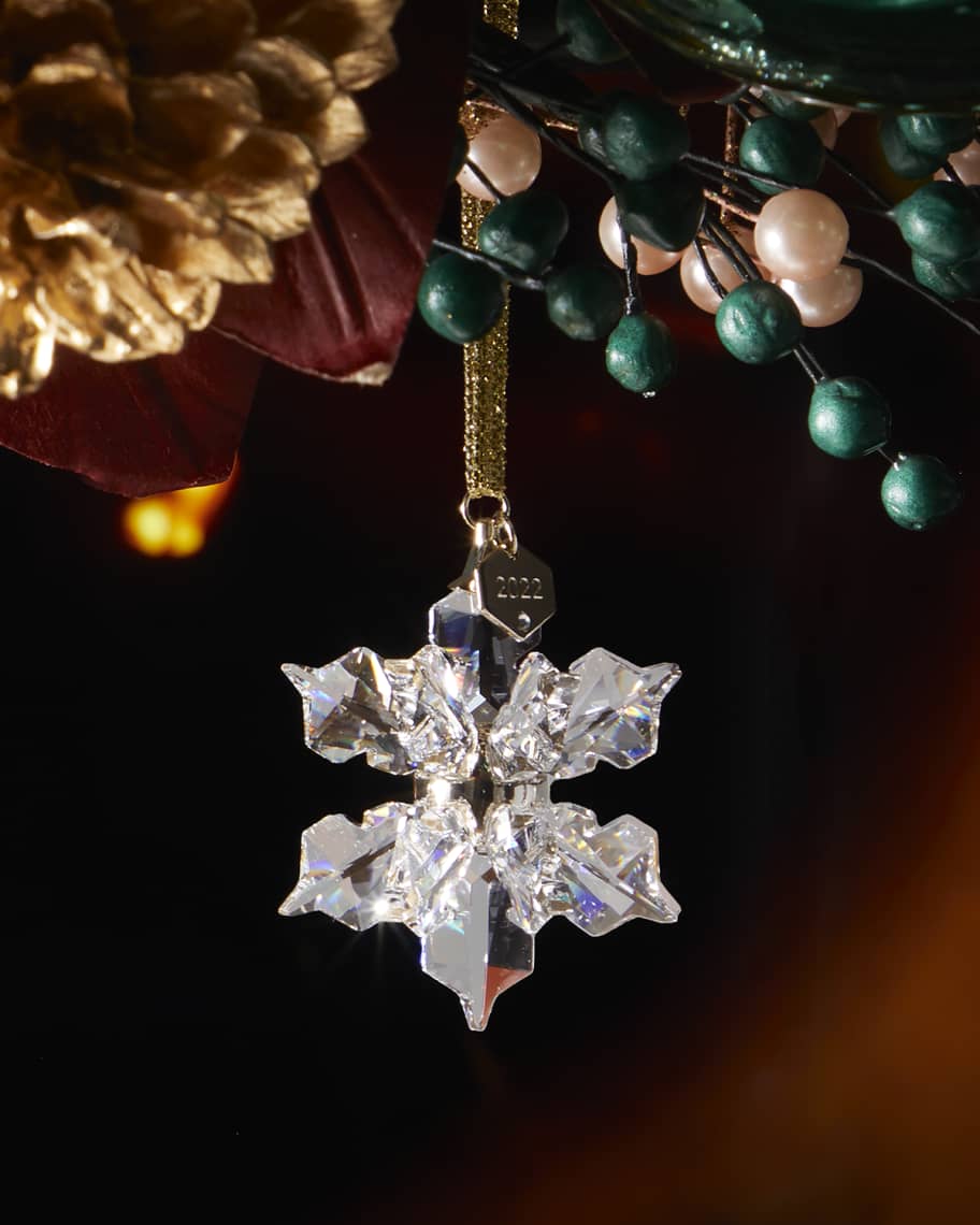 SWAROVSKI 2022 Annual 3D Snowflake Christmas Ornament | Neiman Marcus