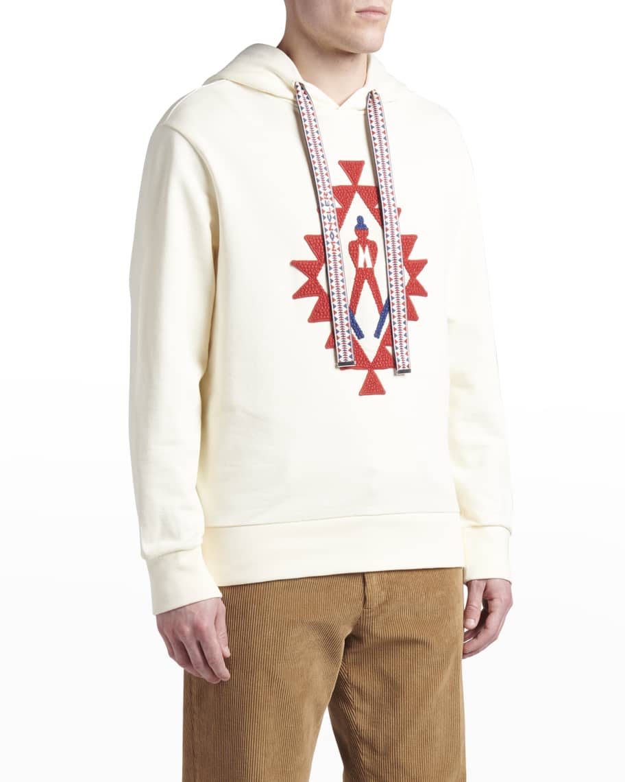 Moncler Men's Embroidered Skier Pullover Hoodie