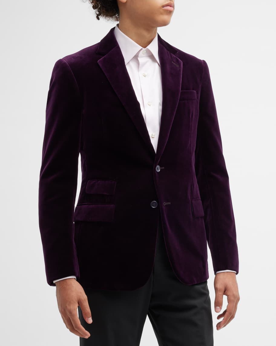 Ralph Lauren Purple Label Men's Kent Single-Breasted Velvet ...