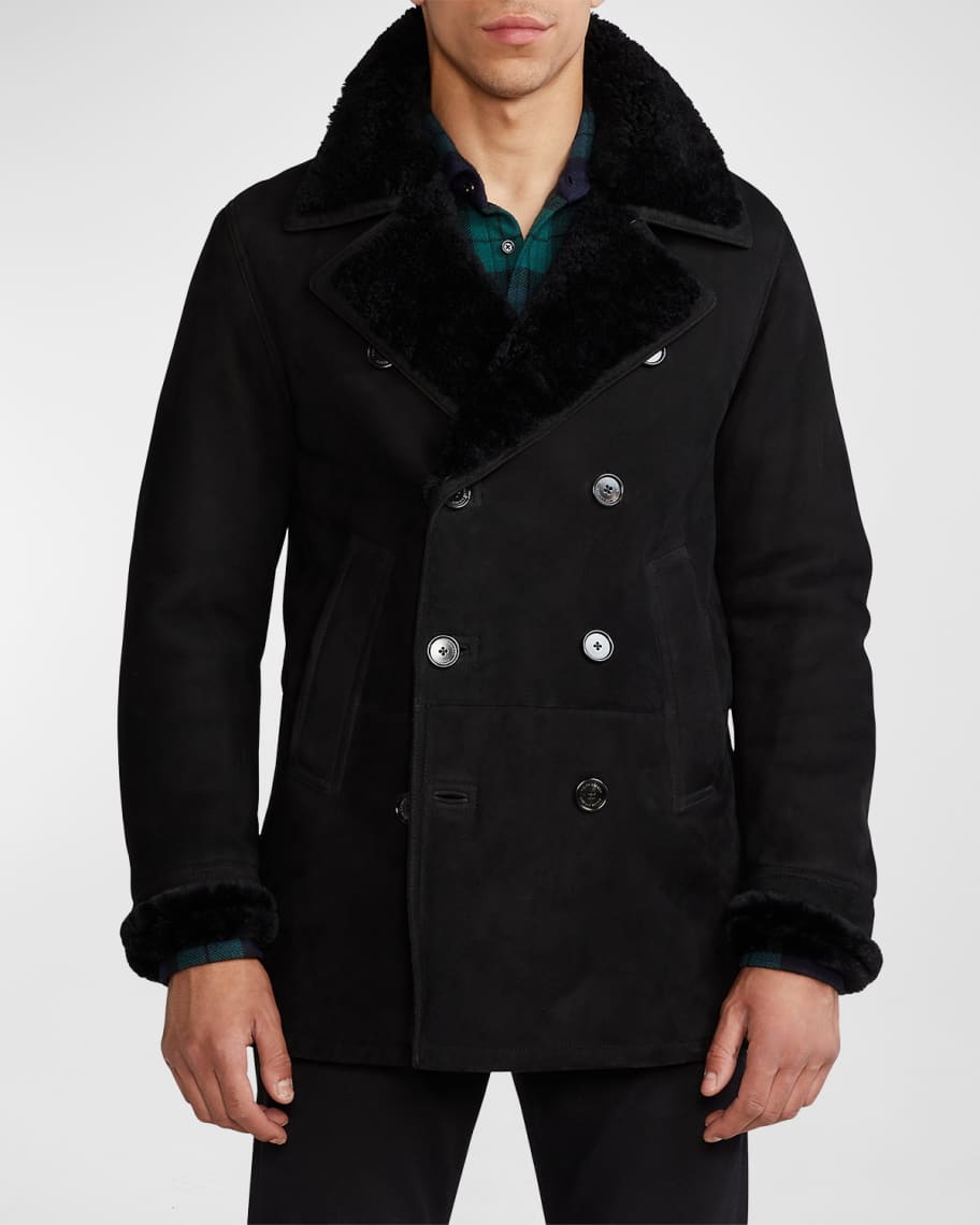 Ralph lauren hotsell shearling peacoat