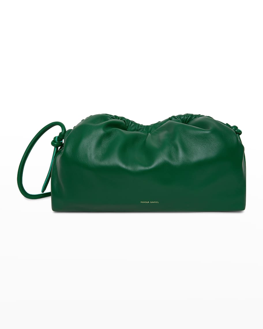 Mansur Gavriel Cloud Lambskin Leather Clutch Bag | Neiman Marcus