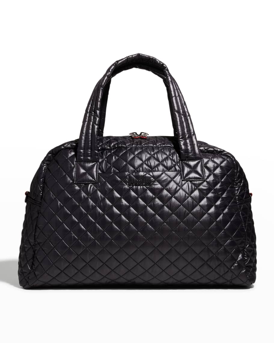 Travel Jimmy Quilted Duffle Bag in Black