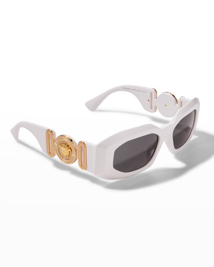 Versace Medusa Oval Plastic Sunglasses | Neiman Marcus