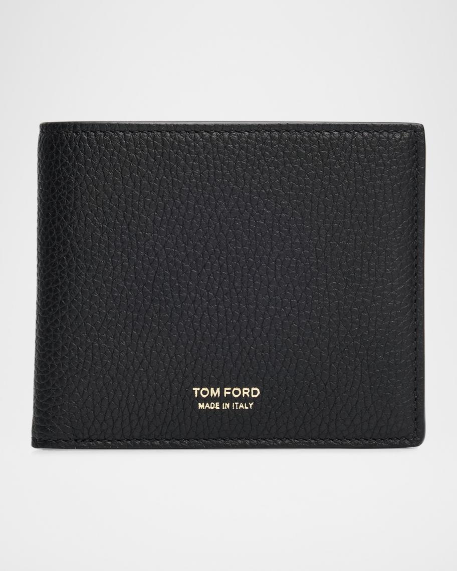 TOM FORD Men's Grained Leather T-Line Bifold Wallet | Neiman Marcus