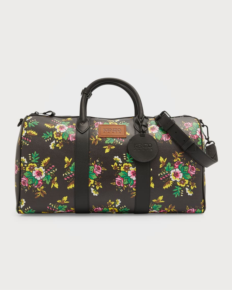 Kenzo Men's Floral Print Duffel Bag Neiman Marcus