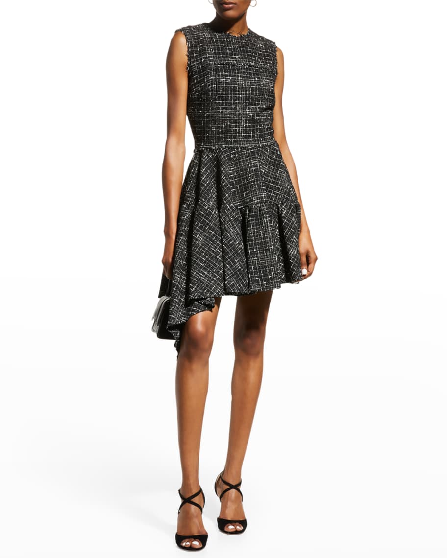 Jason Wu Collection Asymmetrical Tweed Mini Dress | Neiman Marcus