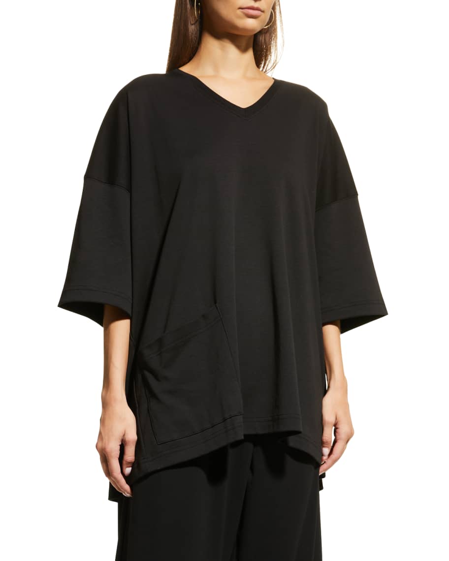 Eskandar Oversize Offset Seam Shirt | Neiman Marcus