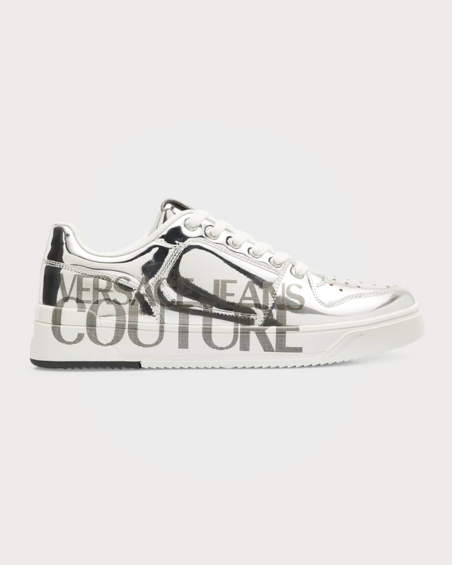четири пъти програма Използване на компютър Versace Jeans Couture Men's Starlight Logo Metallic Low-Top Sneakers |  Neiman Marcus