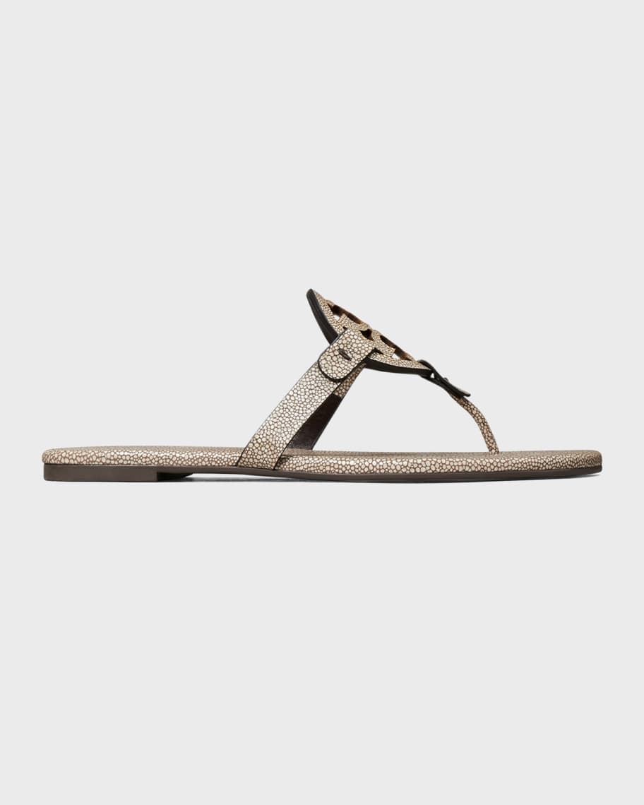 Tory Burch Miller Soft Leather Sandals | Neiman Marcus