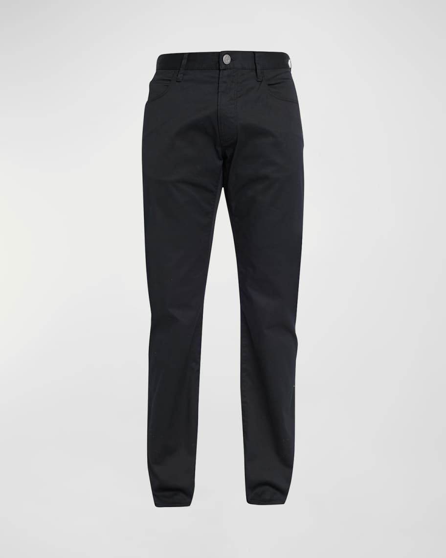 Giorgio Armani Men's Cotton-Stretch 5-Pocket Pants | Neiman Marcus