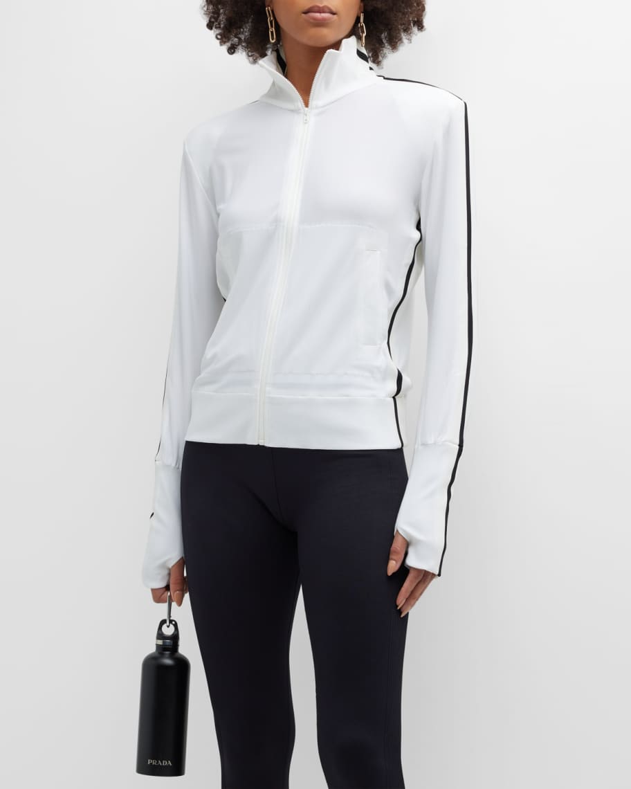 Norma kamali side stripe turtle jacket best sale