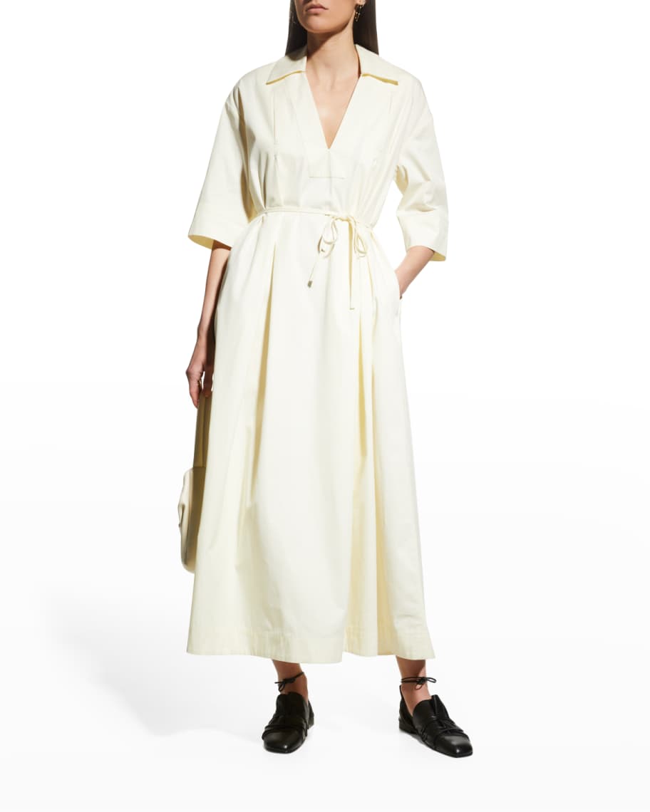 Co Belted Drawstring Dress | Neiman Marcus